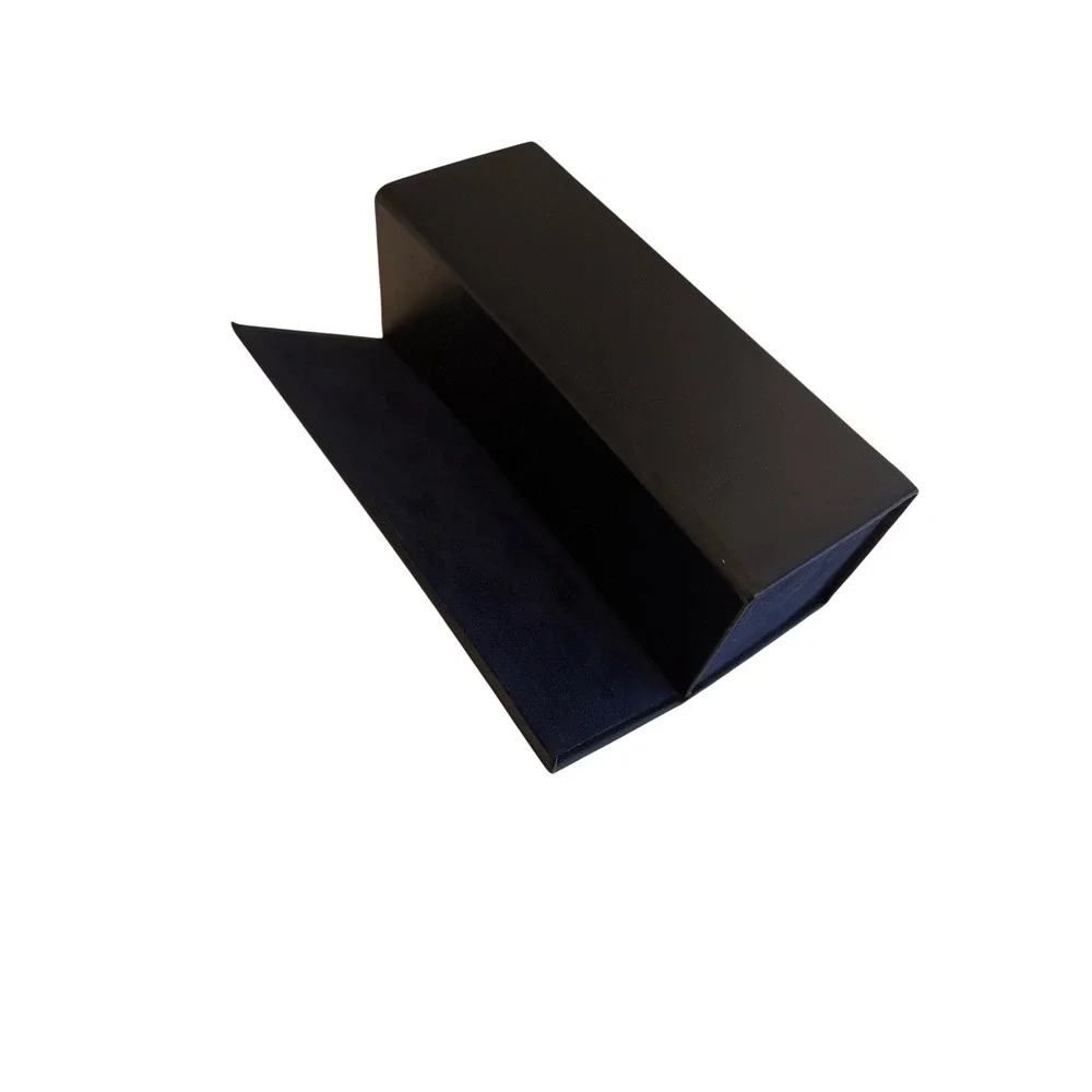 J.Crew Sunglasses Case Black Collapsible Foldable Magnetic Gold Logo Accessory